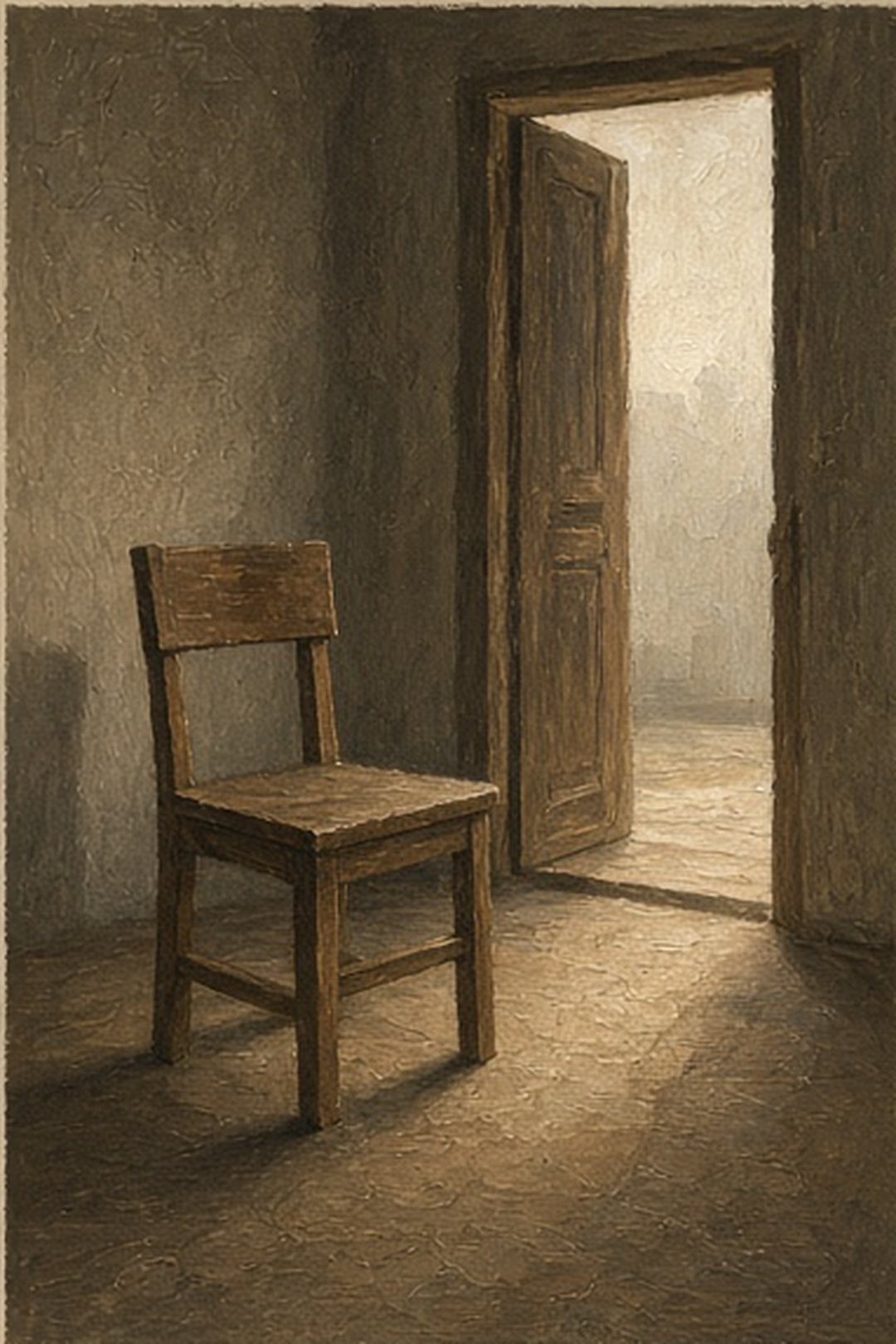 Gouache conversational opening representing a concise question